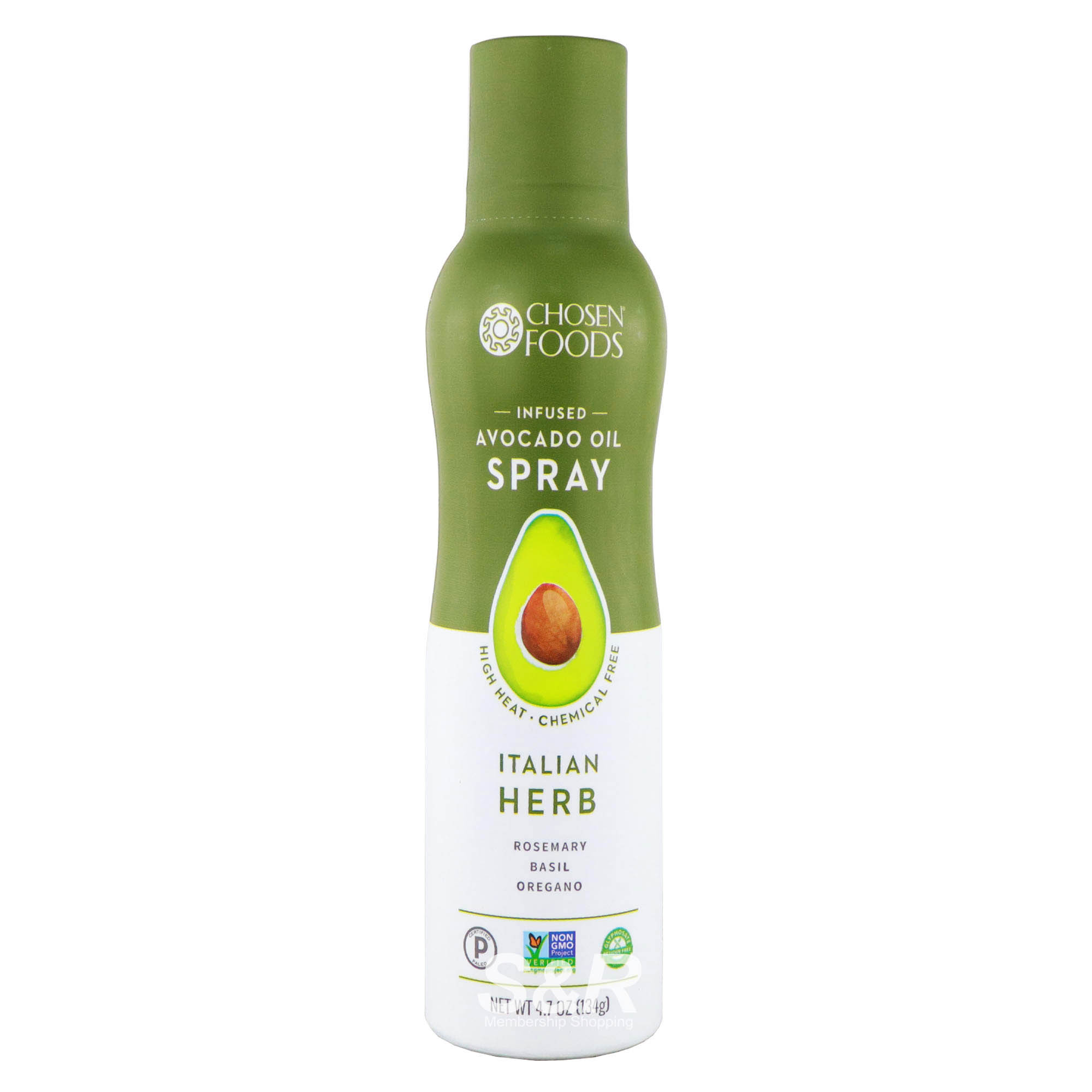 Chosen Foods Italian Herb Infused Avocado Oil Spray 134g